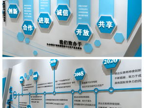 企业形象墙 连接文化与创新的视觉桥梁